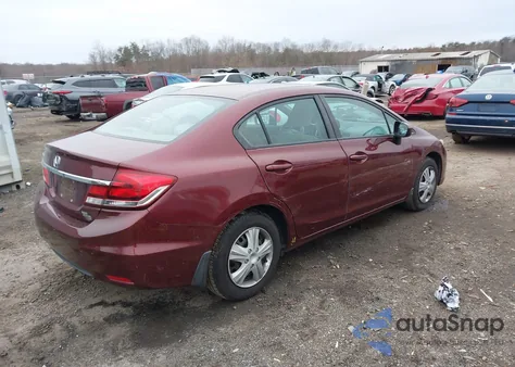 2014 Honda Civic Lx z USA, uszkodzony, nr VIN 2HGFB2F55EH526633